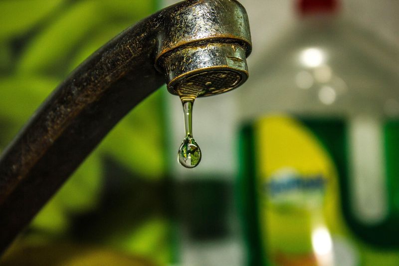 A dripping kitchen tap